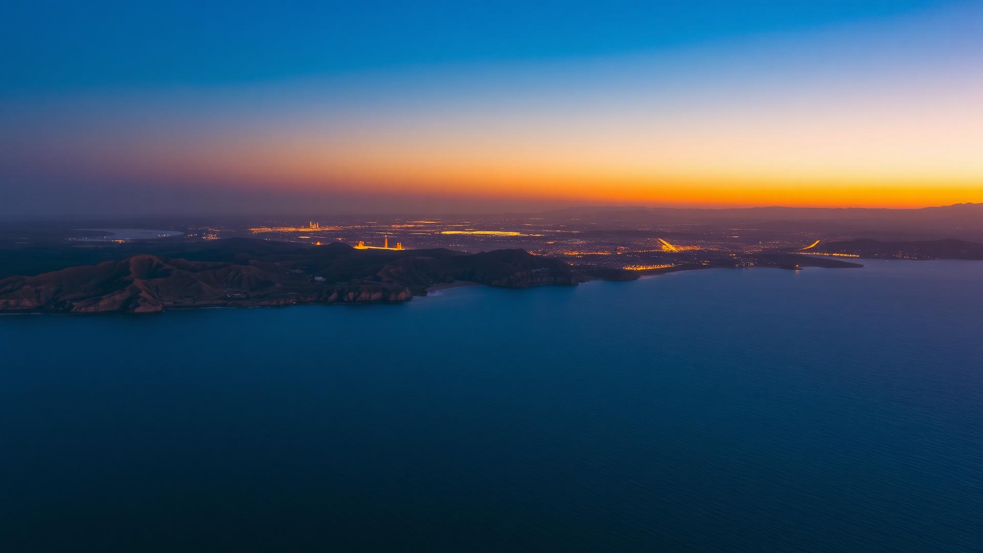 Horn of Africa landscape at golden hour